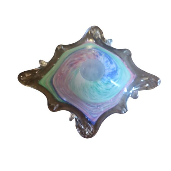 Handmade Glass Dish Home Decor - Picture 2 of 3